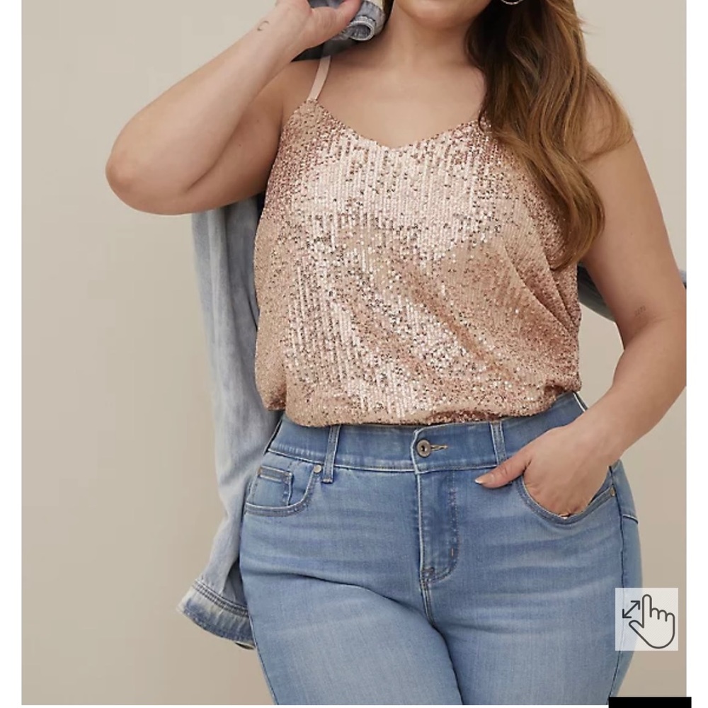 NWT size 1X Torrid Sequin swing cami!